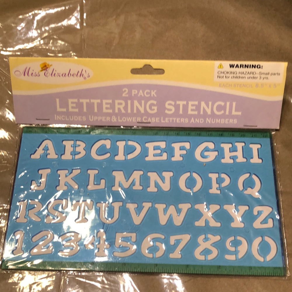 Miss Elizabeth’s 2 Pack Letter Stencil